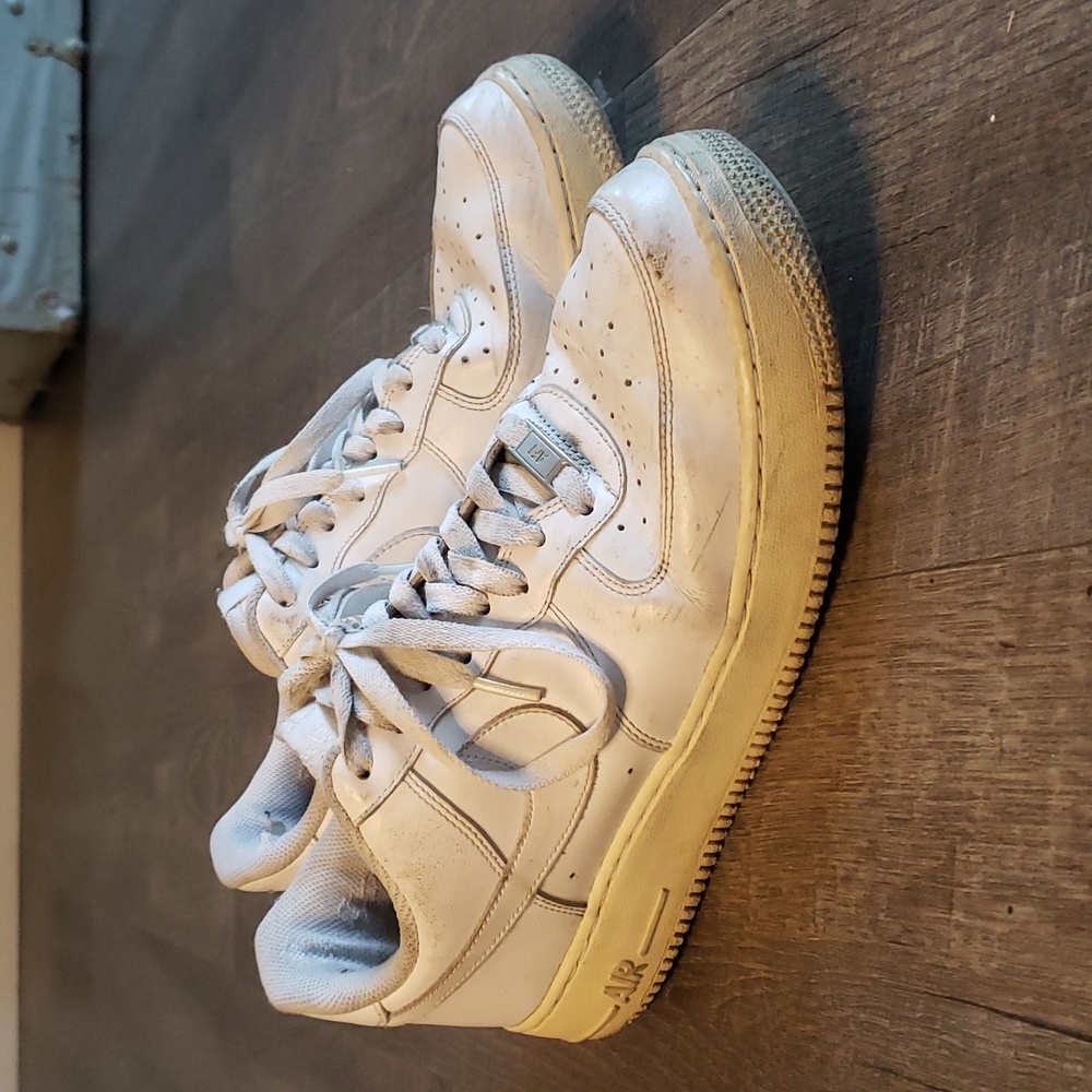 White Nike Air Force 1s